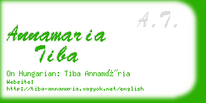 annamaria tiba business card